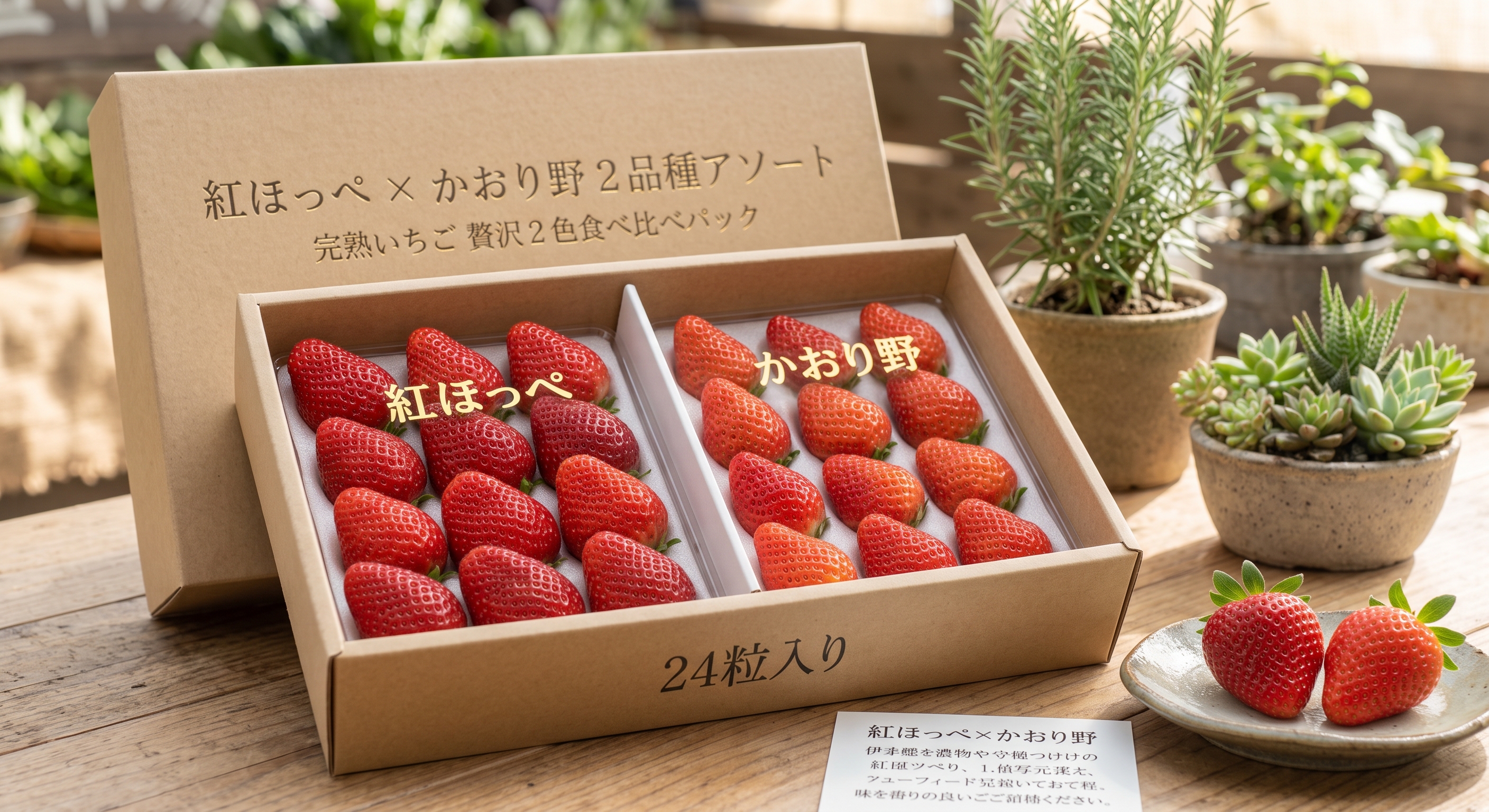 完熟いちご 贅沢2種食べ比べセット